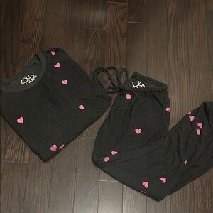 Chasor jogger Set with Pink Hearts